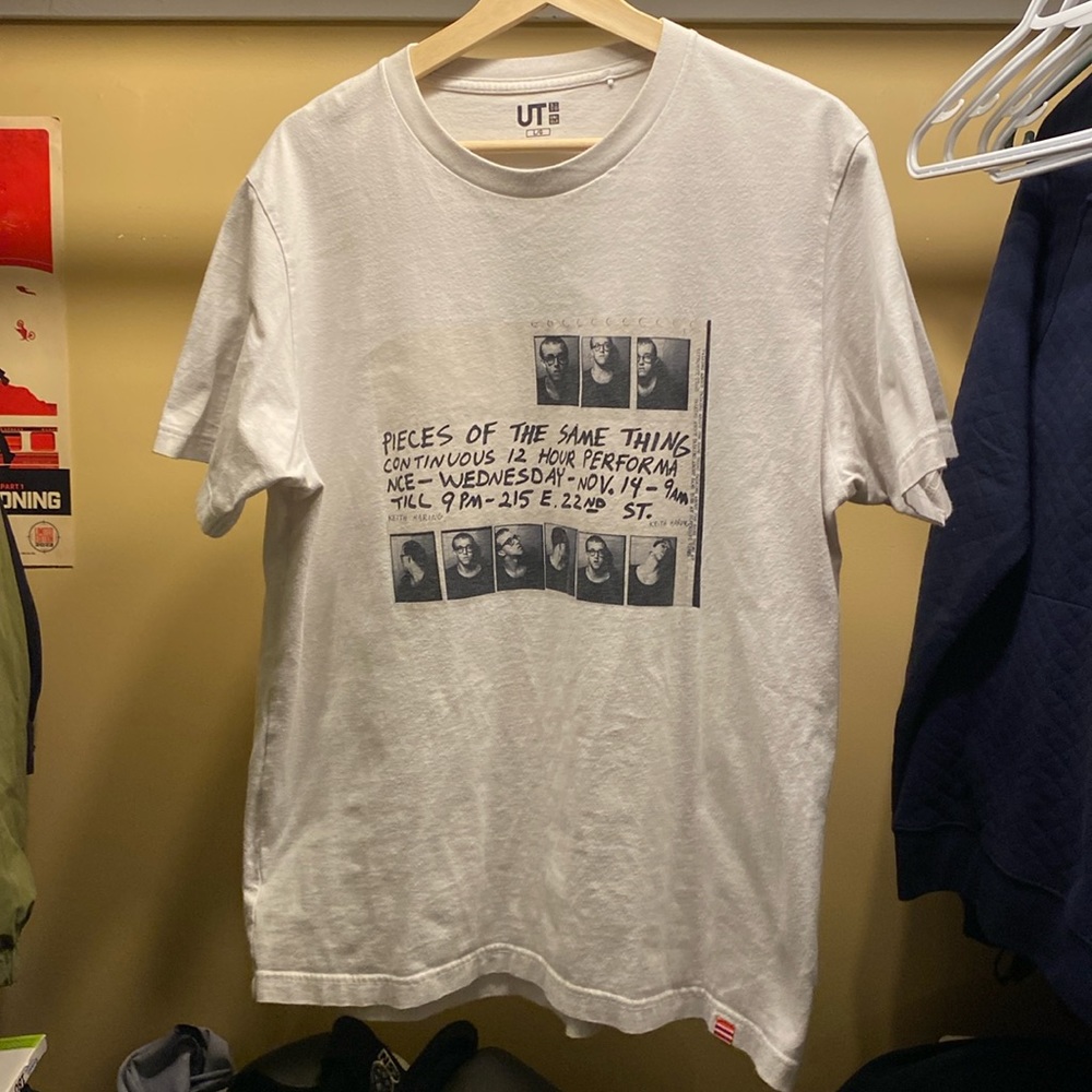 White Graphic Uniqlo Tee